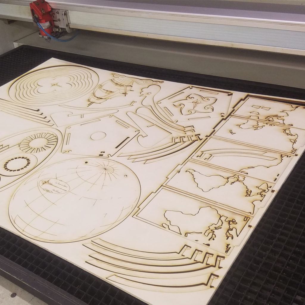 planche peuplier découpée au laser