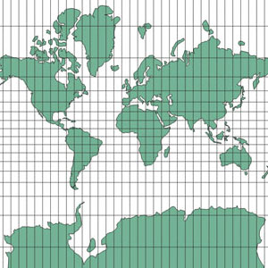 fabrication : projection pseudo-mercator