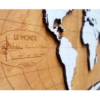 carte du monde en bois cartouche