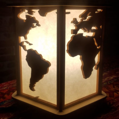 Lampe-monde afrique amérique