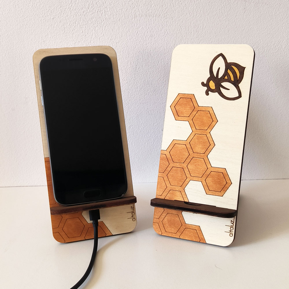 support_telephone_abeille_l Support téléphone motif abeille