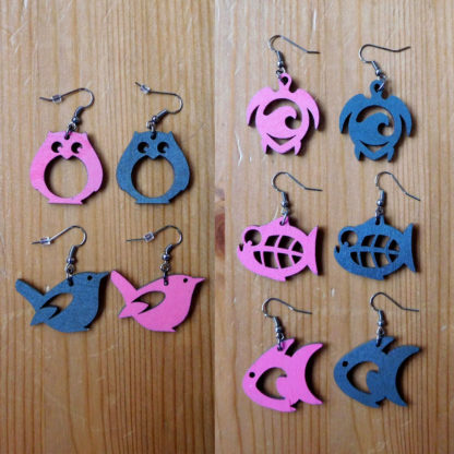 boucles d'oreille animaux