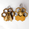 boucle oreille abeille fait-main