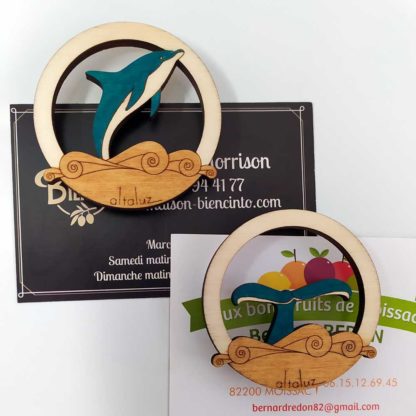 magnets en bois pour frigo