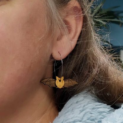 boucle oreilles chauve souris