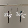 boucles d'oreilles deux couleurs