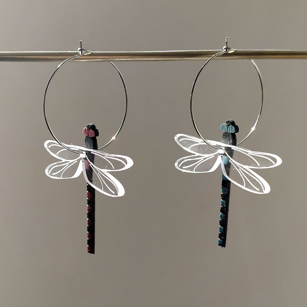 boucles d'oreilles deux couleurs boucles d'oreilles deux couleurs