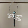 boucles d'oreilles libellules bleues
