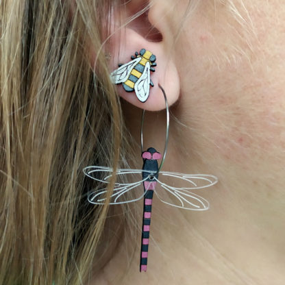 boucles d'oreilles Libellule