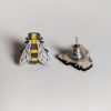 clous d'oreille abeilles