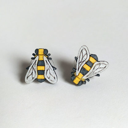 Puces oreilles abeilles peintes à la main