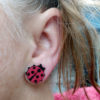 boucles oreilles coccinelles