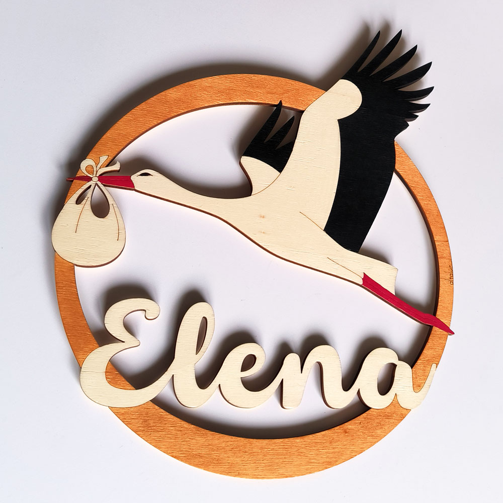 decoration_naissance_cigogne_l Décoration naissance cigogne bois