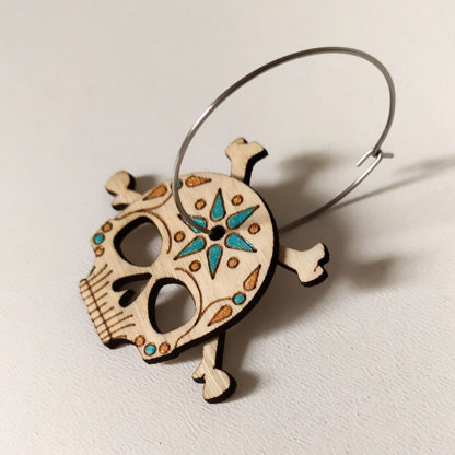 calavera bijou en bois