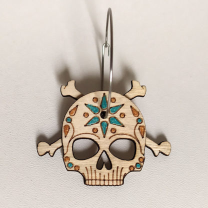 calavera boucle d'oreille