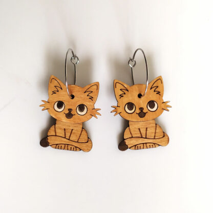 Boucles d'oreilles chat