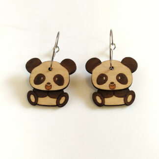 boucles d'oreilles panda
