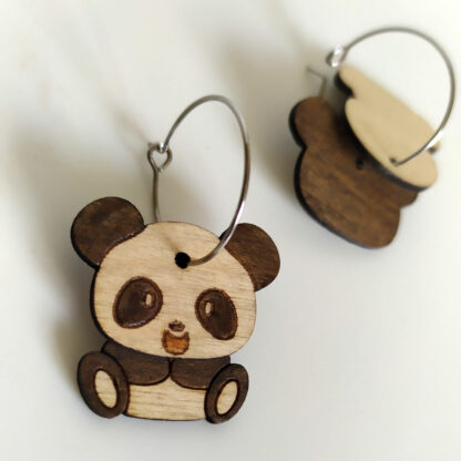 Boucles oreilles panda