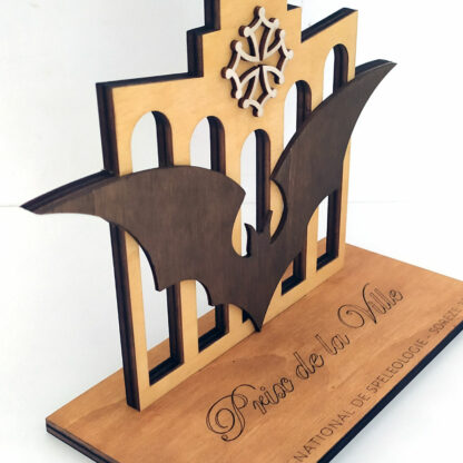 Trophée personnalisé en bois