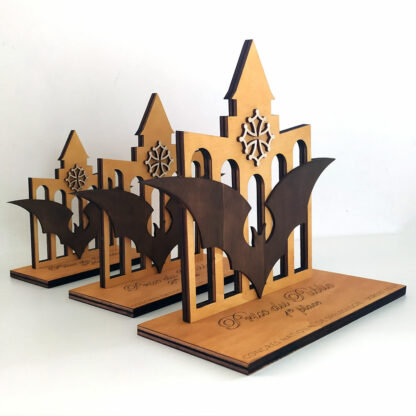 Trophée en bois personnalisé différentes tailles