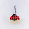 boucles d'oreilles coccinelle bois et plexi
