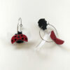 boucles d'oreilles coccinelle montage