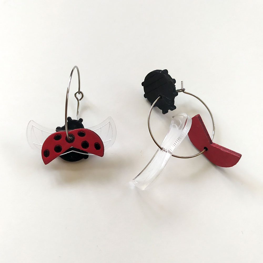 boucle_oreilles_coccinelle_montage_l boucles d'oreilles coccinelle montage