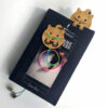 marque page chaton en bois