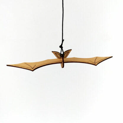 chauve souris en bois vue de dessus