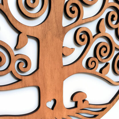 Arbre de vie en bois, coeur