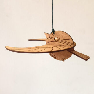 Décoration oiseau en bois