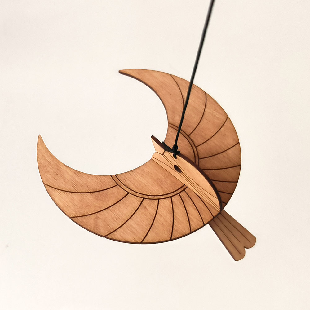 decoration_retroviseur_oiseau-bois_l décoration oiseau en bois