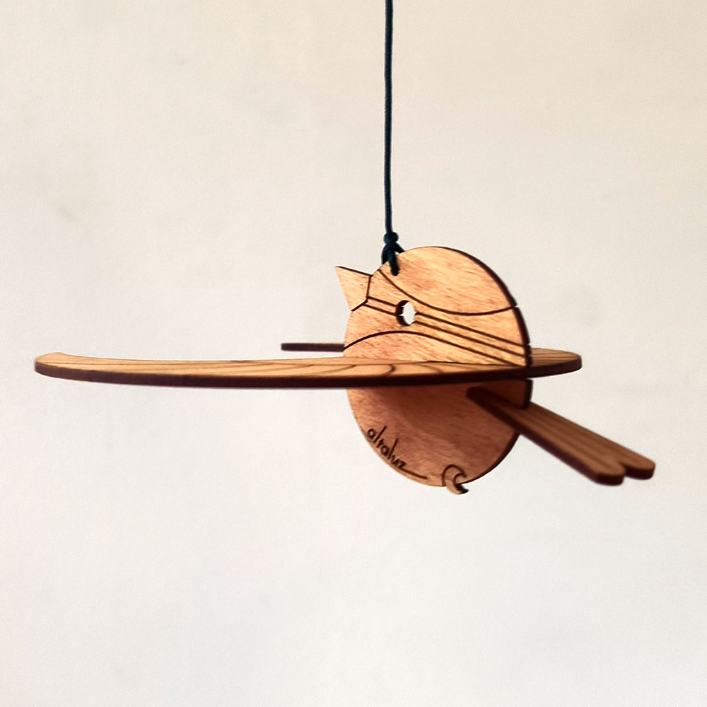 oiseau_bois_retroviseur_l oiseau en bois géométrique