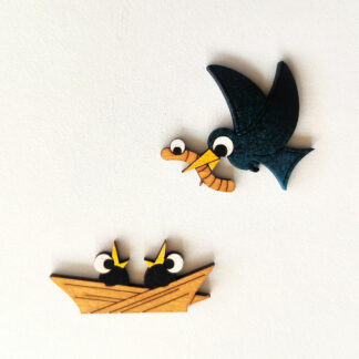 déco interrupteur Corbeau et nid
